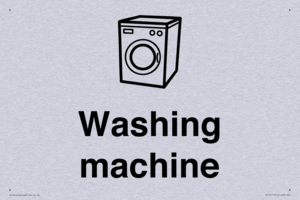 Dementia washing machine sign